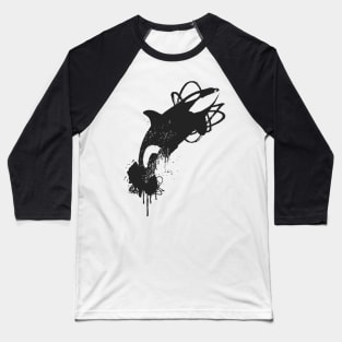 Killer Whale Orcinus Orca Baseball T-Shirt